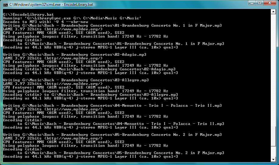 Encoding FLAC files to MP3