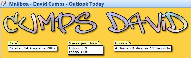 Outlook Today - David Cumps