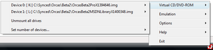 Daemon Tools - Visual Studio 2008 Mounted