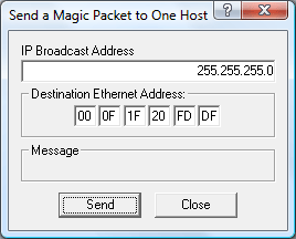 Wake On LAN - Send Magic Packet