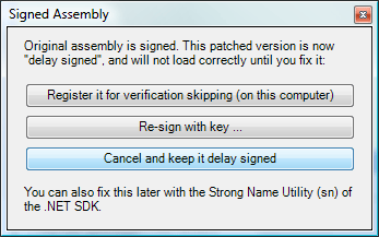 Reflexil - Save Tampered Assembly