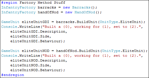Factory Method Test Case
