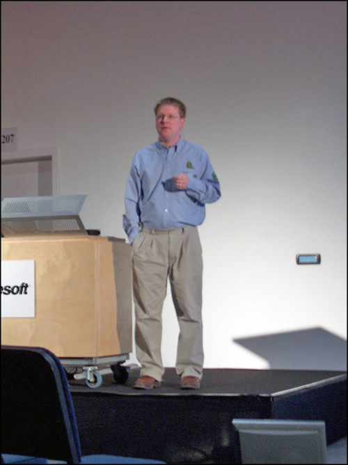 Tim Sneath presenting .NET for sysadmins
