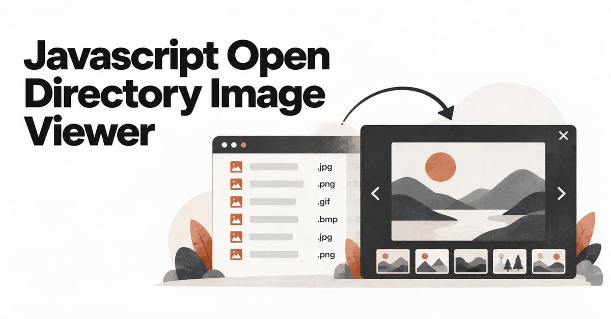 JavaScript Open Directory Image Viewer