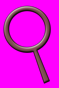 Glass shape used as the form background, with magenta as the transparent colour
