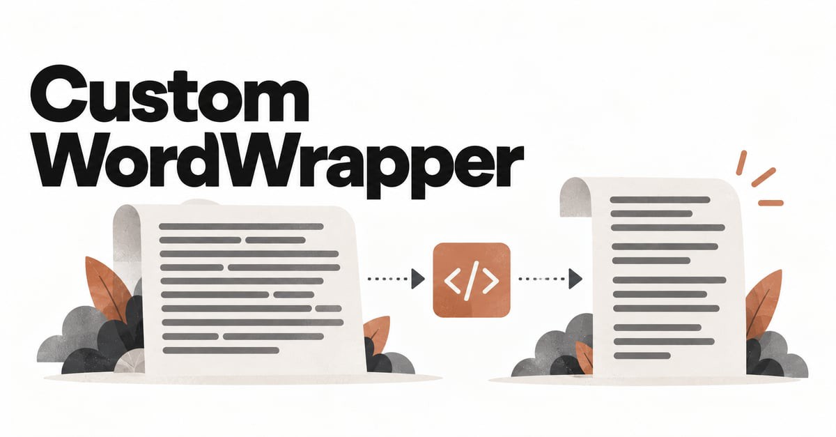 Custom WordWrapper