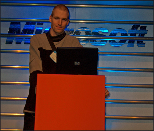 Me at the Microsoft Convention