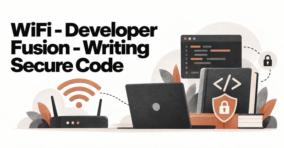 Wi-Fi, Developer Fusion and Writing Secure Code