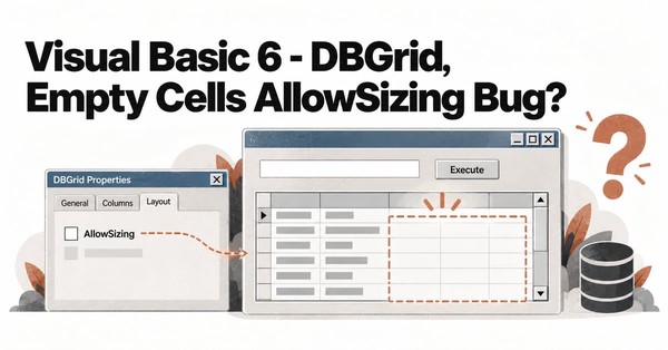 Visual Basic 6 DBGrid: Empty Cells AllowSizing Bug?