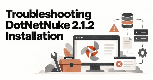 Troubleshooting DotNetNuke 2.1.2 Installation