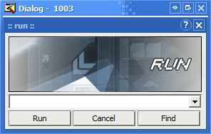 Preview of the new Run box