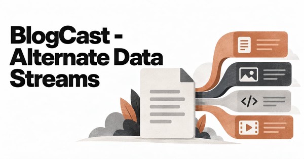 BlogCast: Alternate Data Streams