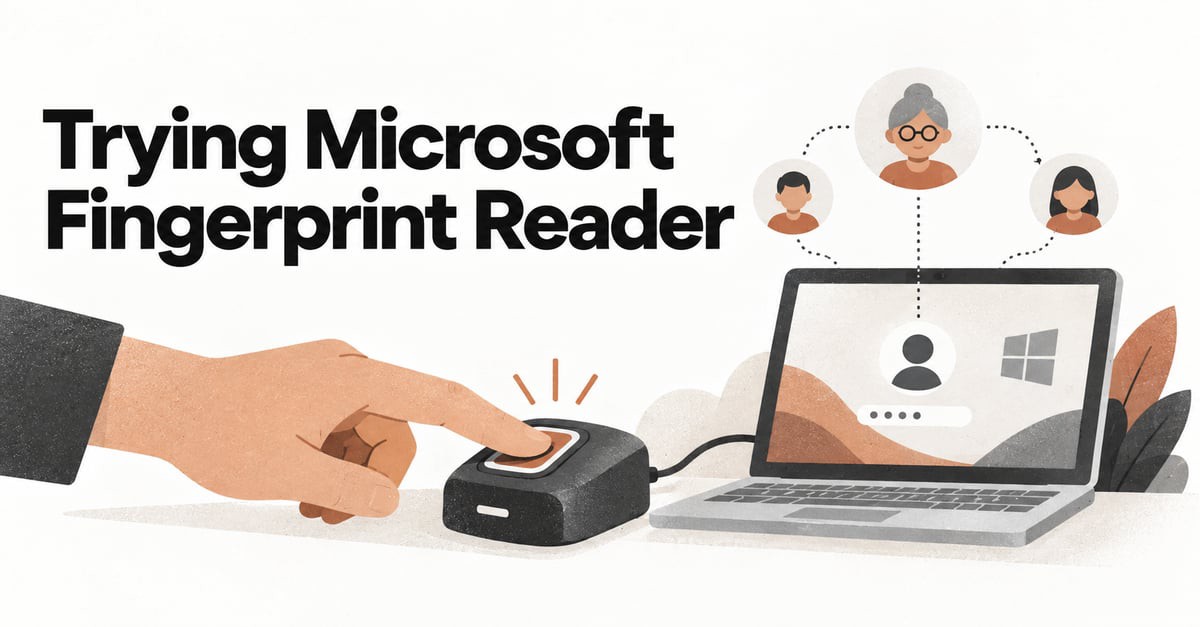 Trying Microsoft Fingerprint Reader