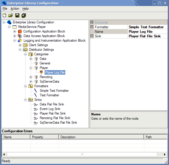 Enterprise Library Configuration - logging block