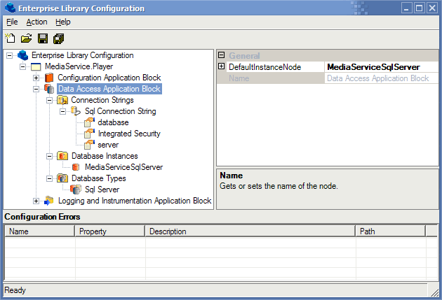 Enterprise Library Configuration - Data Access Application Block