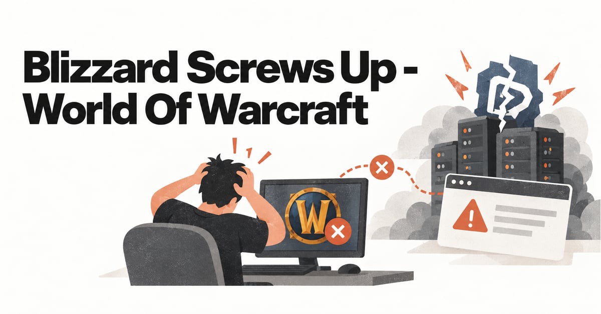 Blizzard Screws Up World of Warcraft