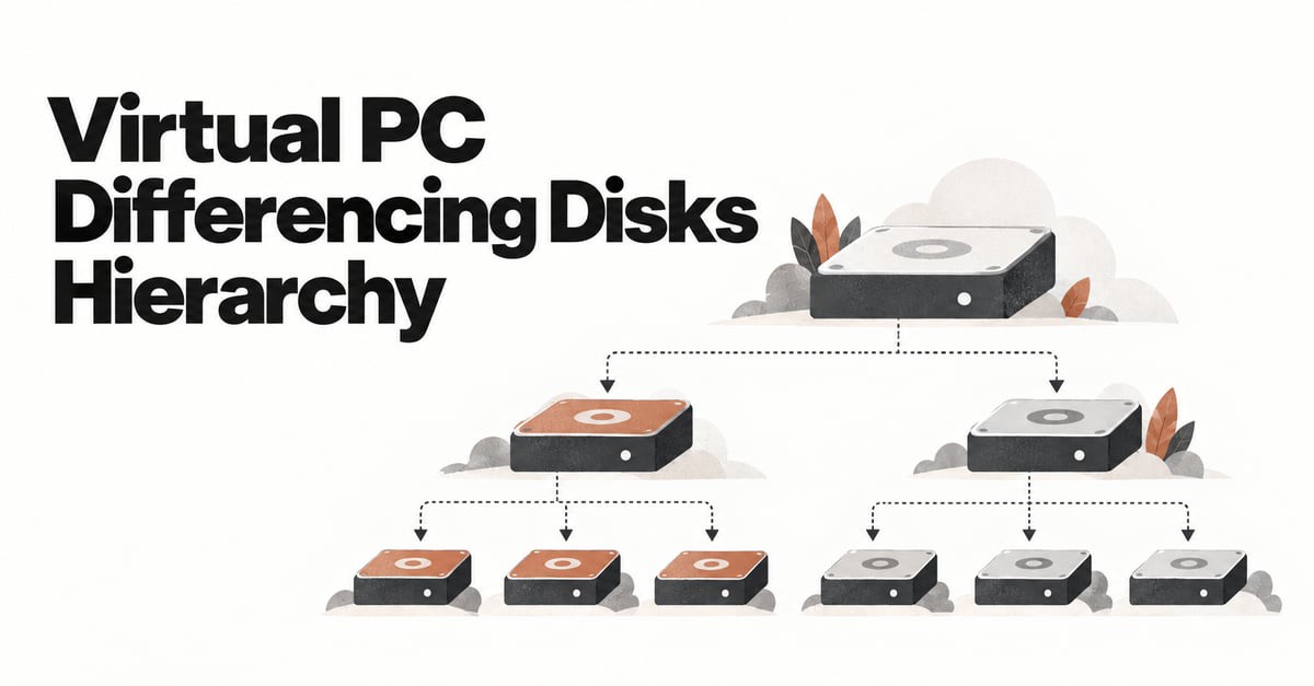 Virtual PC Differencing Disks Hierarchy