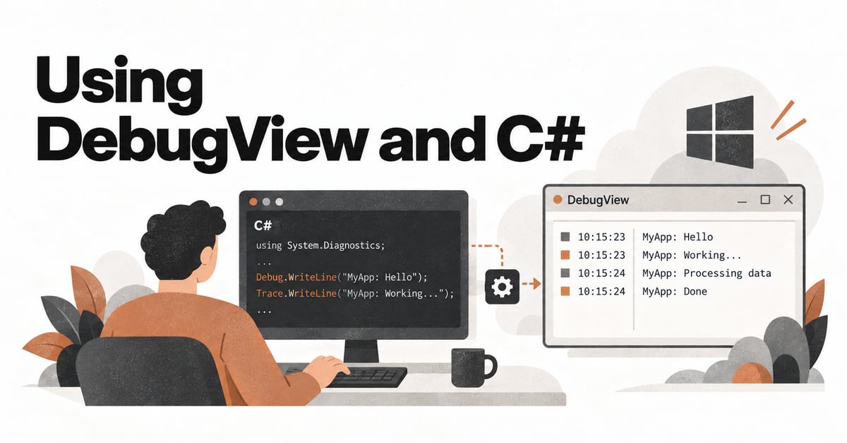 Using DebugView and C#