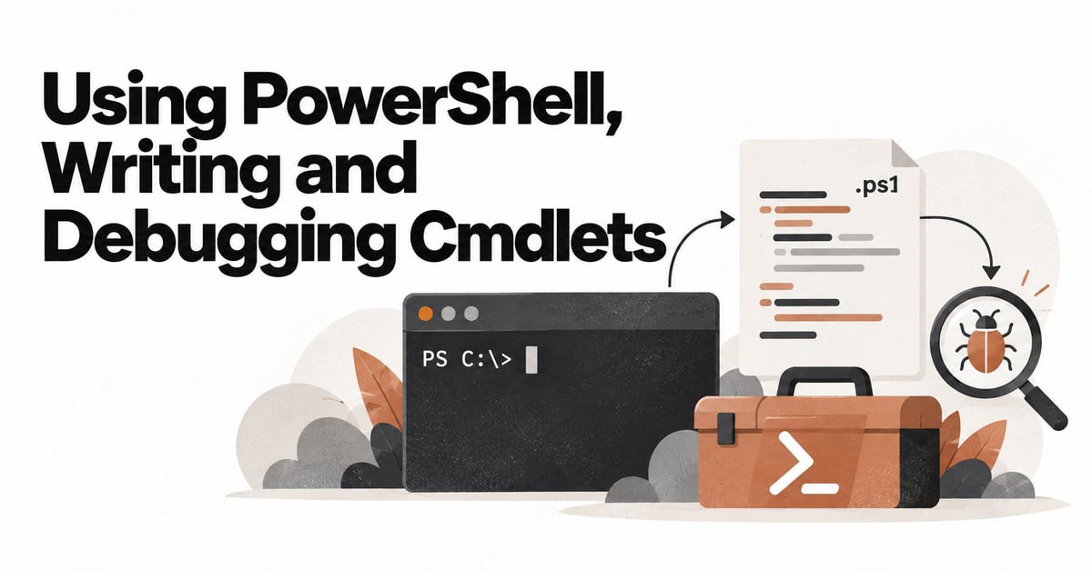 Using PowerShell: Writing and Debugging Cmdlets