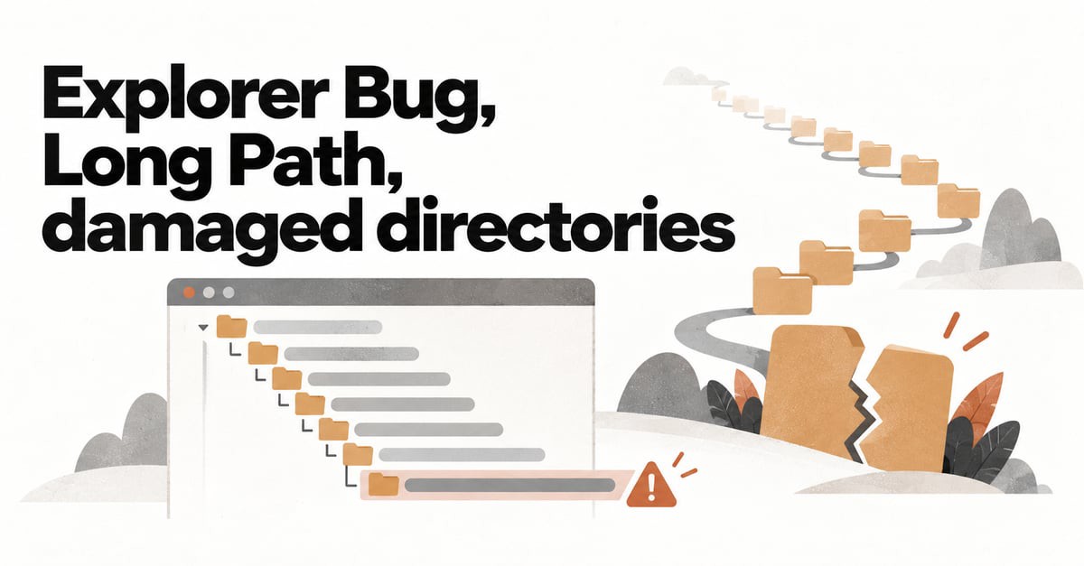 Explorer Bug: Long Paths and Damaged Directories