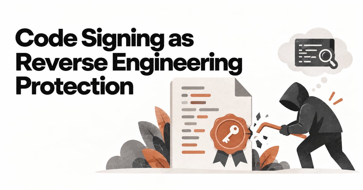 Code Signing as Reverse Engineering Protection