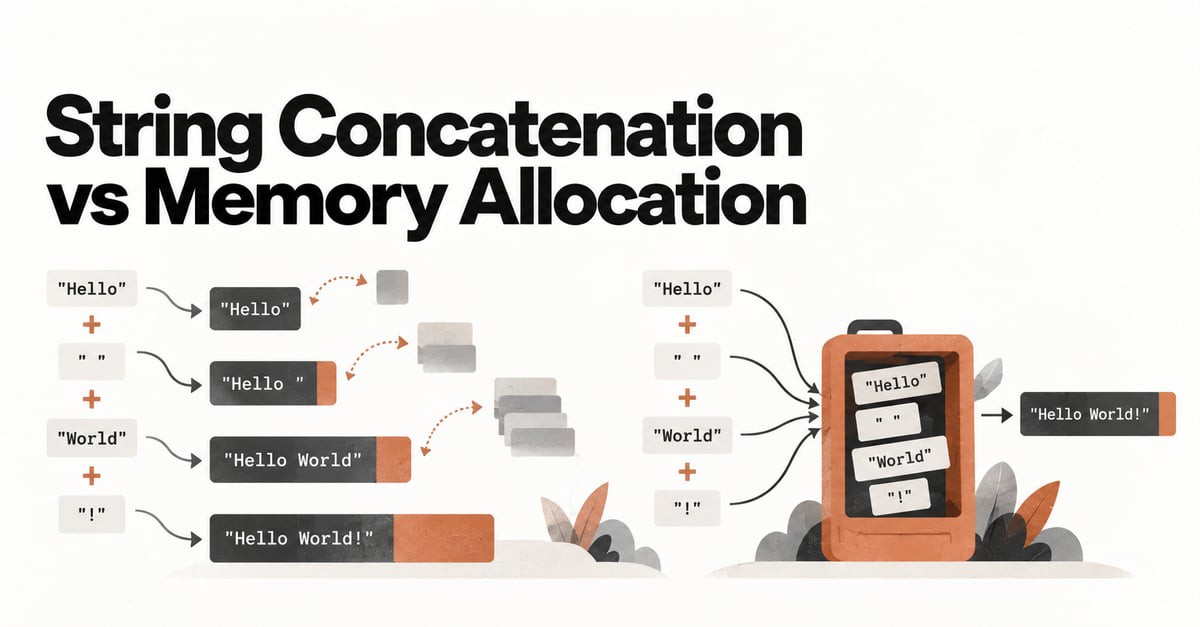 String Concatenation vs Memory Allocation