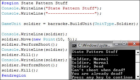 Testing State Pattern
