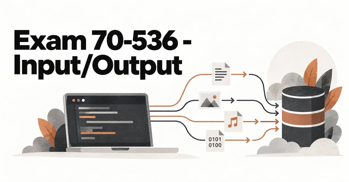 Exam 70-536 - Input/Output