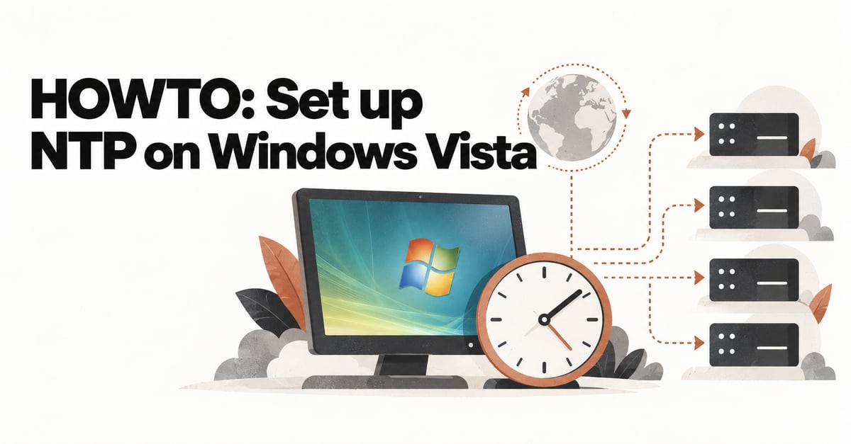 HOWTO: Set up NTP on Windows Vista