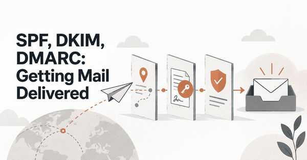 SPF, DKIM, DMARC: Getting Mail Delivered