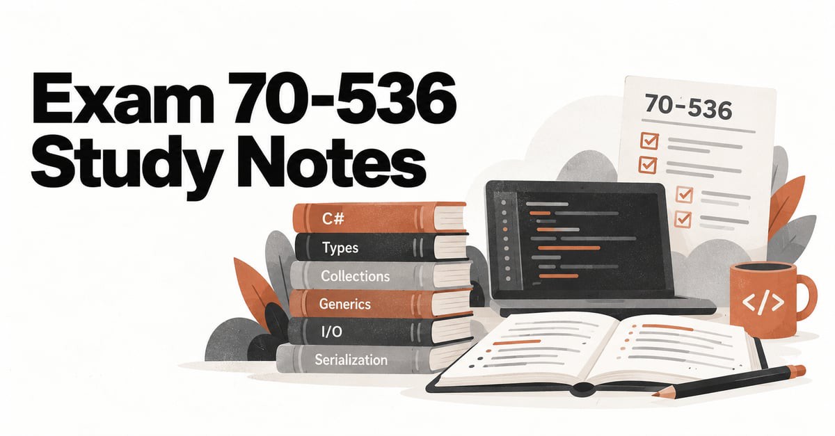 Exam 70-536 study notes