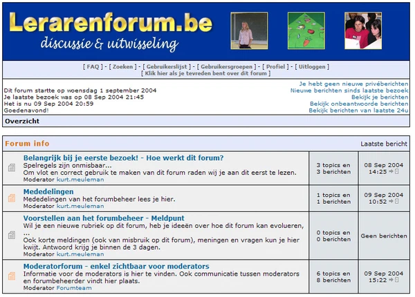 Lerarenforum screenshot