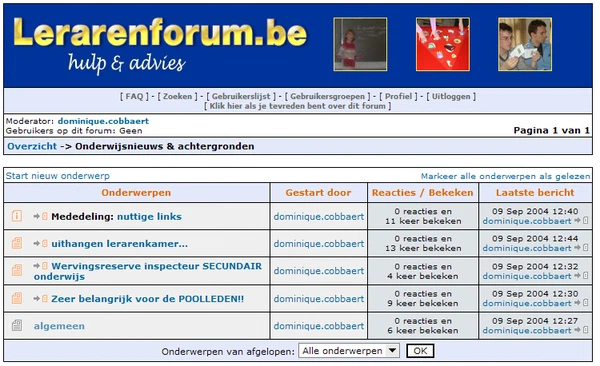 Lerarenforum screenshot