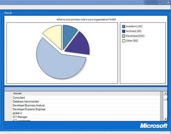 Survey screenshot