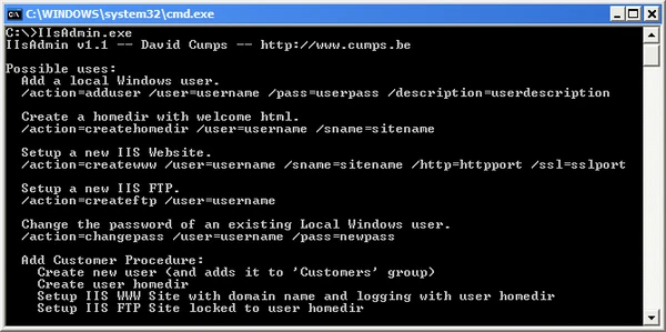 Hosting screenshot