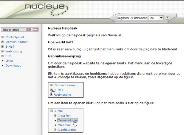 Helpdesk screenshot