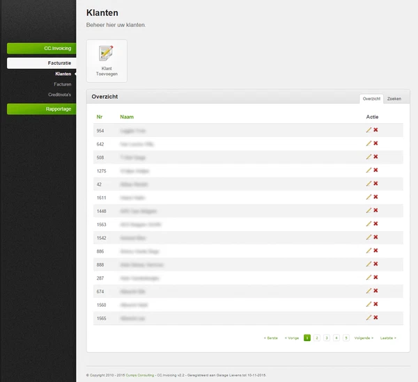 CC.Invoicing screenshot