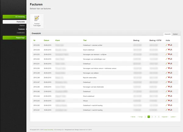 CC.Invoicing screenshot