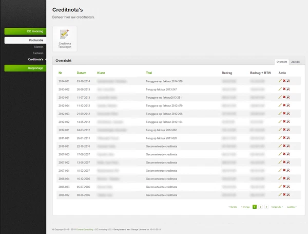 CC.Invoicing screenshot