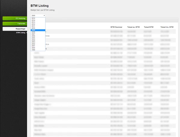 CC.Invoicing screenshot