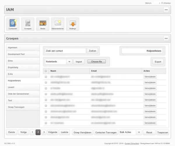 CC.Newsletter screenshot