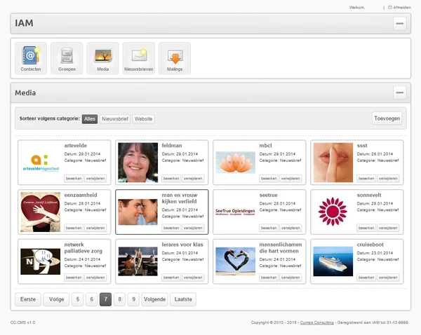 CC.Newsletter screenshot