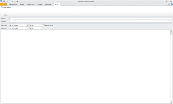 Outlook Time screenshot