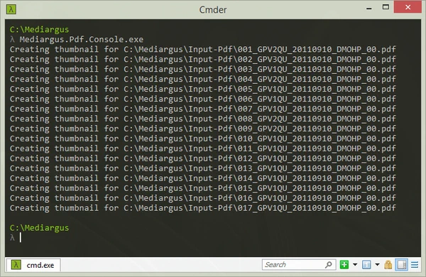 PDF Processing screenshot
