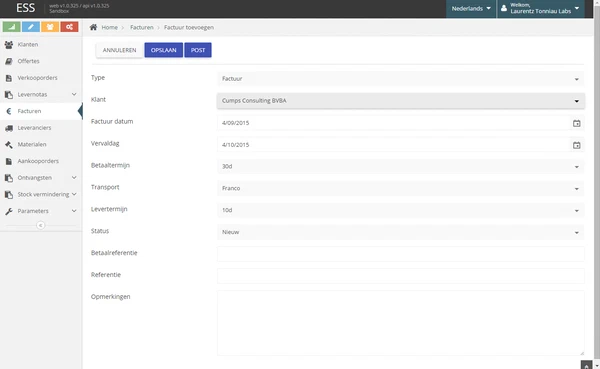 ESS screenshot