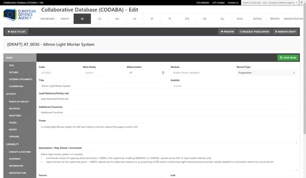 Codaba screenshot