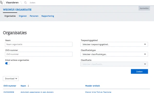 Wegwijs screenshot