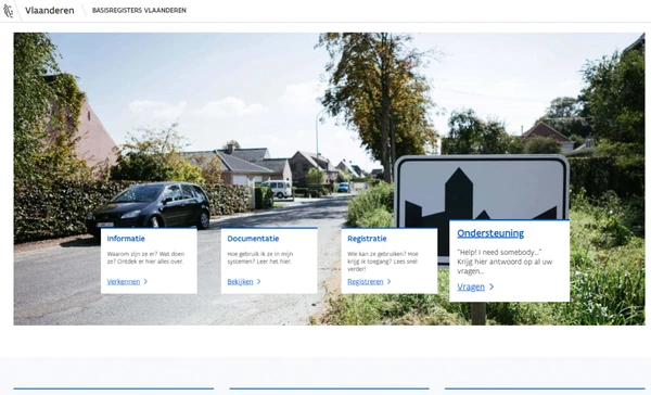 Basisregisters screenshot